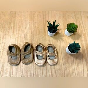 Heyfolks / Minimocs Mary Jane Leather Slippers